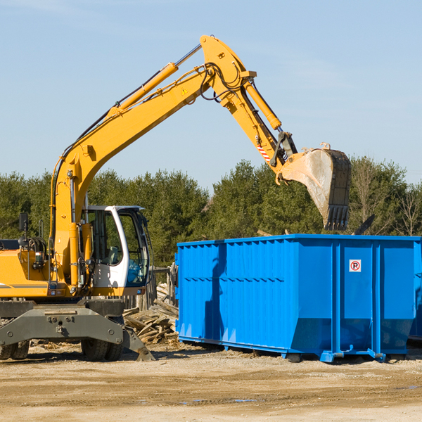 can i choose the location where the residential dumpster will be placed in Hope